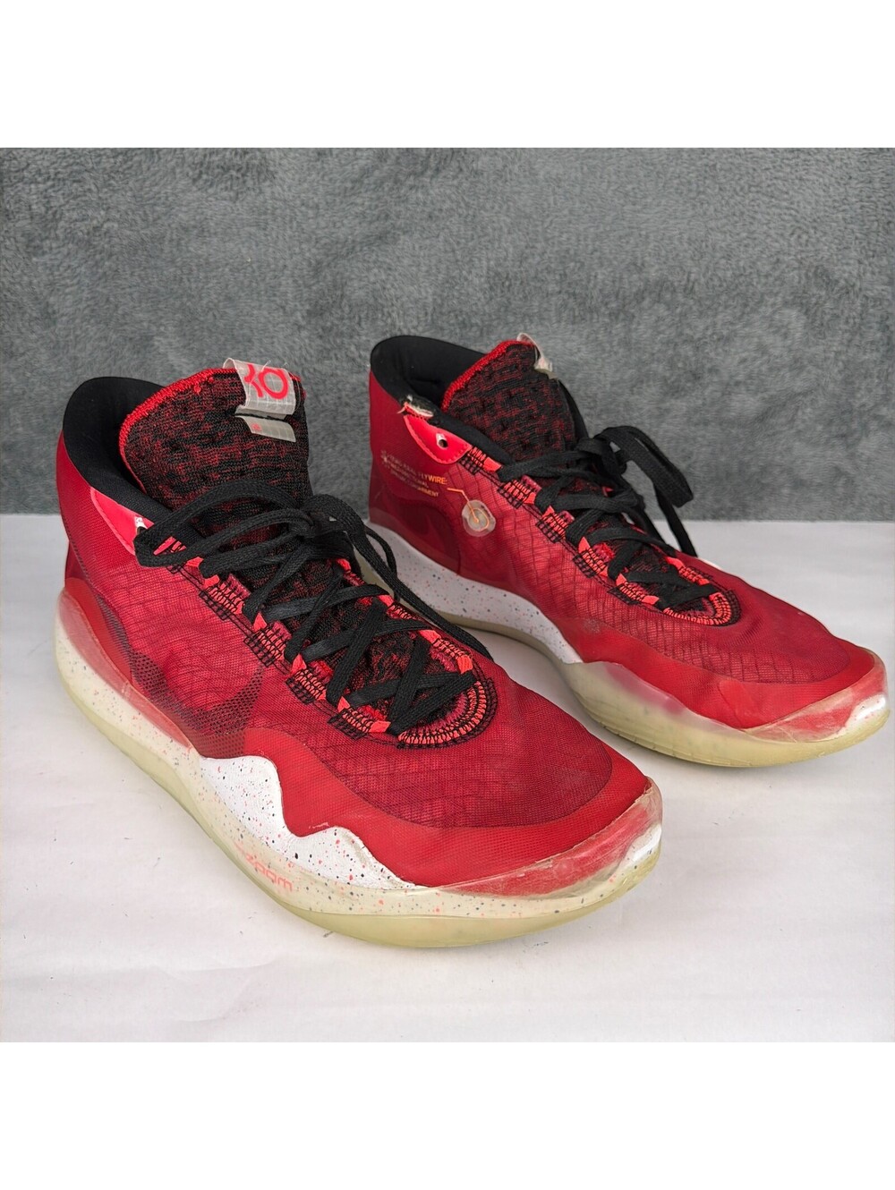 Nike Zoom KD 12 University Red Mens Size 13 Athletic Shoes Sneakers AR4229-600